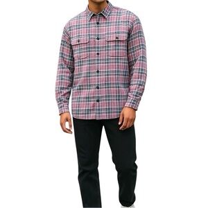 H&M Relaxed Fit Long Sleeve Flannel Light Purple Button Down Shirt Men’s Large